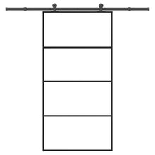Schuifdeur met beslag 102,5x205 cm ESG-glas en aluminium
