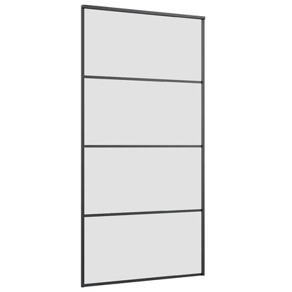 Schuifdeur met beslag 102,5x205 cm ESG-glas en aluminium