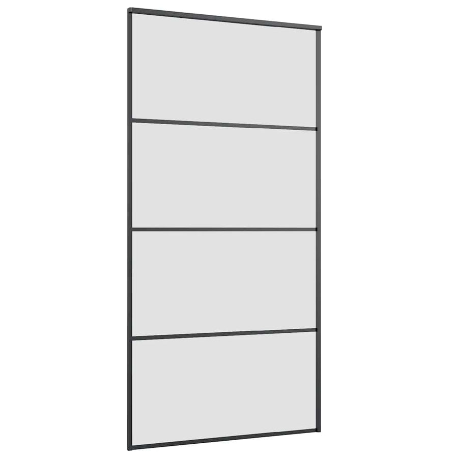 Schuifdeur met beslag 102,5x205 cm ESG-glas en aluminium