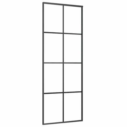 Schuifdeur met beslag 76x205 cm ESG-glas en aluminium