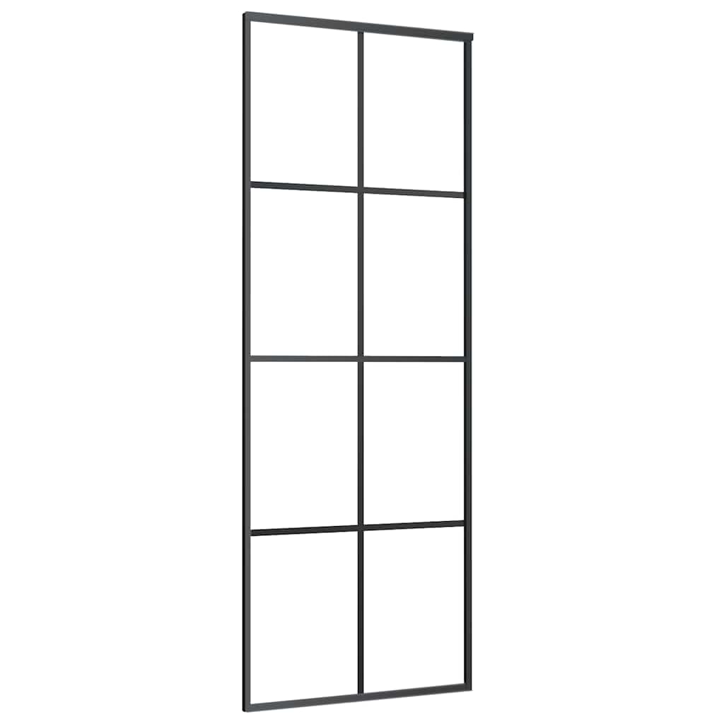 Schuifdeur met beslag 76x205 cm ESG-glas en aluminium