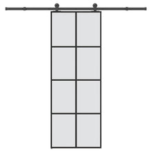 Schuifdeur met beslag 76x205 cm ESG-glas en aluminium