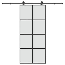Schuifdeur met beslag 90x205 cm ESG-glas en aluminium