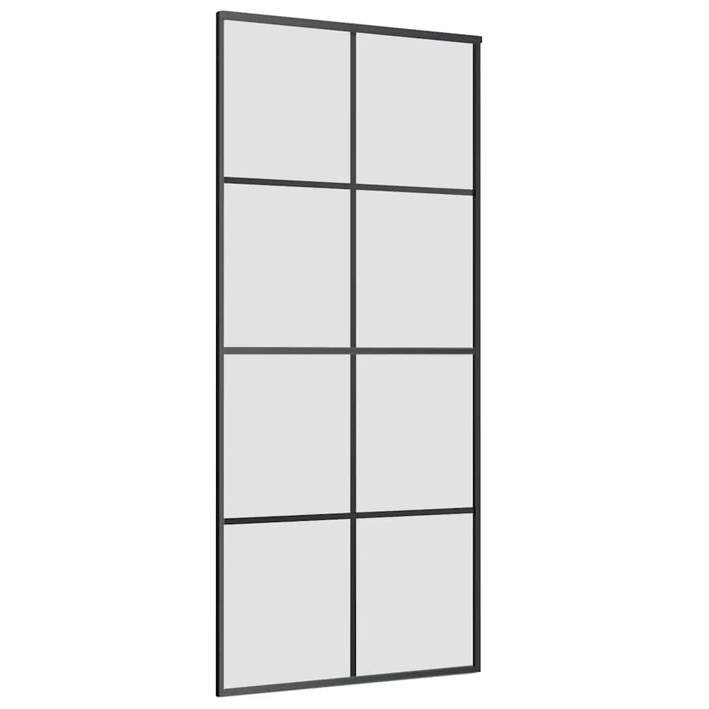 Schuifdeur met beslag 90x205 cm ESG-glas en aluminium