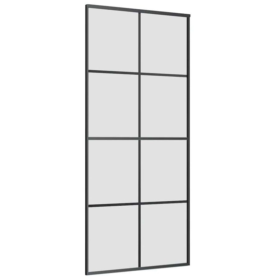 Schuifdeur met beslag 90x205 cm ESG-glas en aluminium