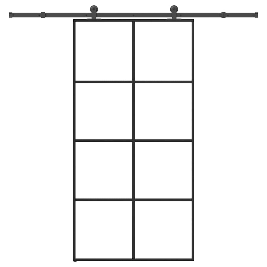 Schuifdeur met beslag 102,5x205 cm ESG-glas en aluminium