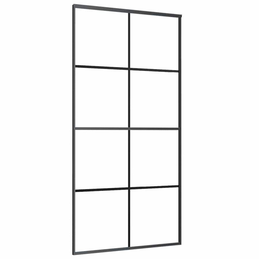 Schuifdeur met beslag 102,5x205 cm ESG-glas en aluminium