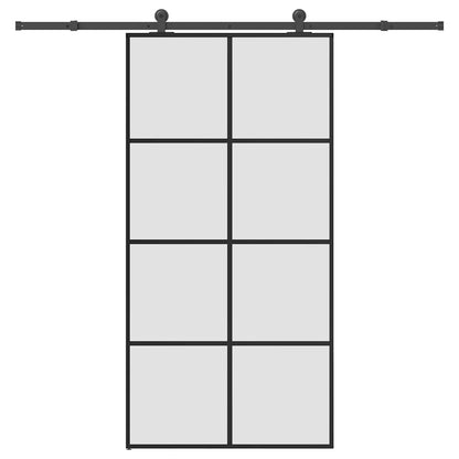 Schuifdeur met beslag 102,5x205 cm ESG-glas en aluminium