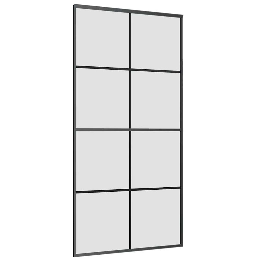 Schuifdeur met beslag 102,5x205 cm ESG-glas en aluminium