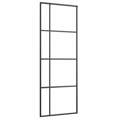 Schuifdeur met beslag 76x205 cm ESG-glas en aluminium