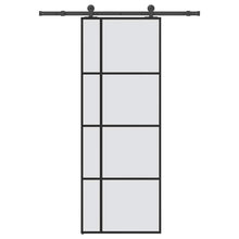 Schuifdeur met beslag 76x205 cm ESG-glas en aluminium
