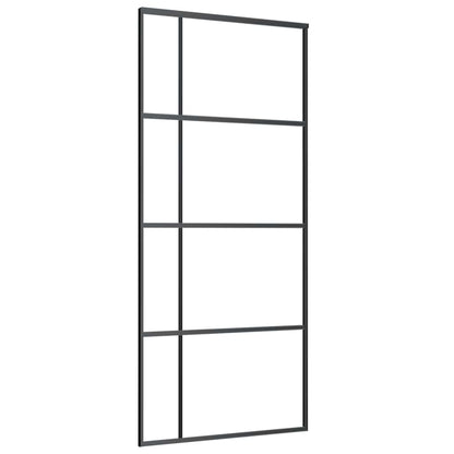 Schuifdeur met beslag 90x205 cm ESG-glas en aluminium