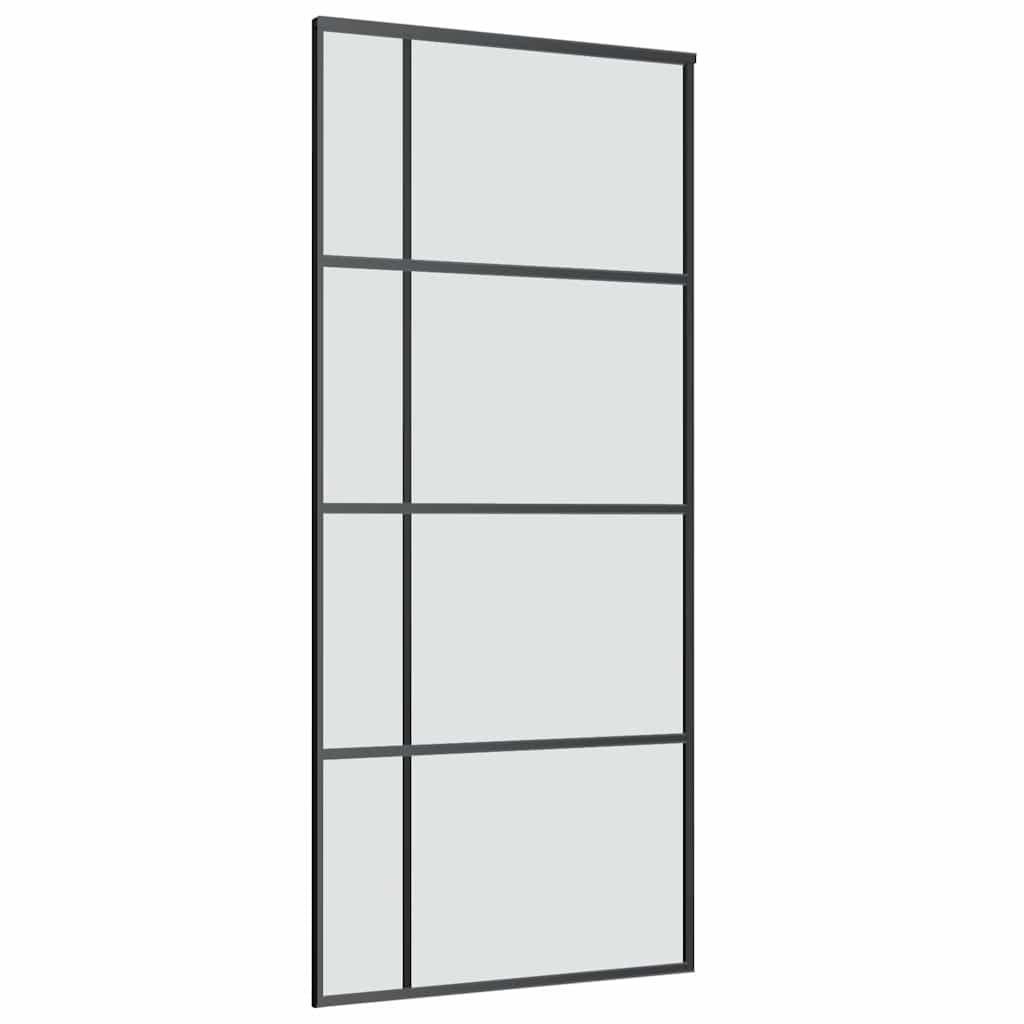 Schuifdeur met beslag 90x205 cm ESG-glas en aluminium
