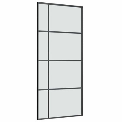 Schuifdeur met beslag 90x205 cm ESG-glas en aluminium