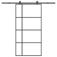 Schuifdeur Met Beslag 102,5X205 Cm Esg-Glas En Aluminium 102.5 x 205 cm (213.5 cm) Doorzichtig