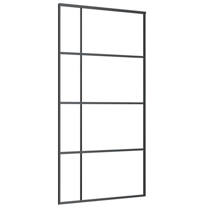 Schuifdeur Met Beslag 102,5X205 Cm Esg-Glas En Aluminium 102.5 x 205 cm (213.5 cm) Doorzichtig