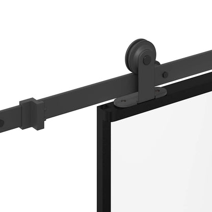 Schuifdeur Met Beslag 102,5X205 Cm Esg-Glas En Aluminium 102.5 x 205 cm (213.5 cm) Doorzichtig