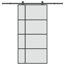 Schuifdeur met beslag 102,5x205 cm ESG-glas en aluminium