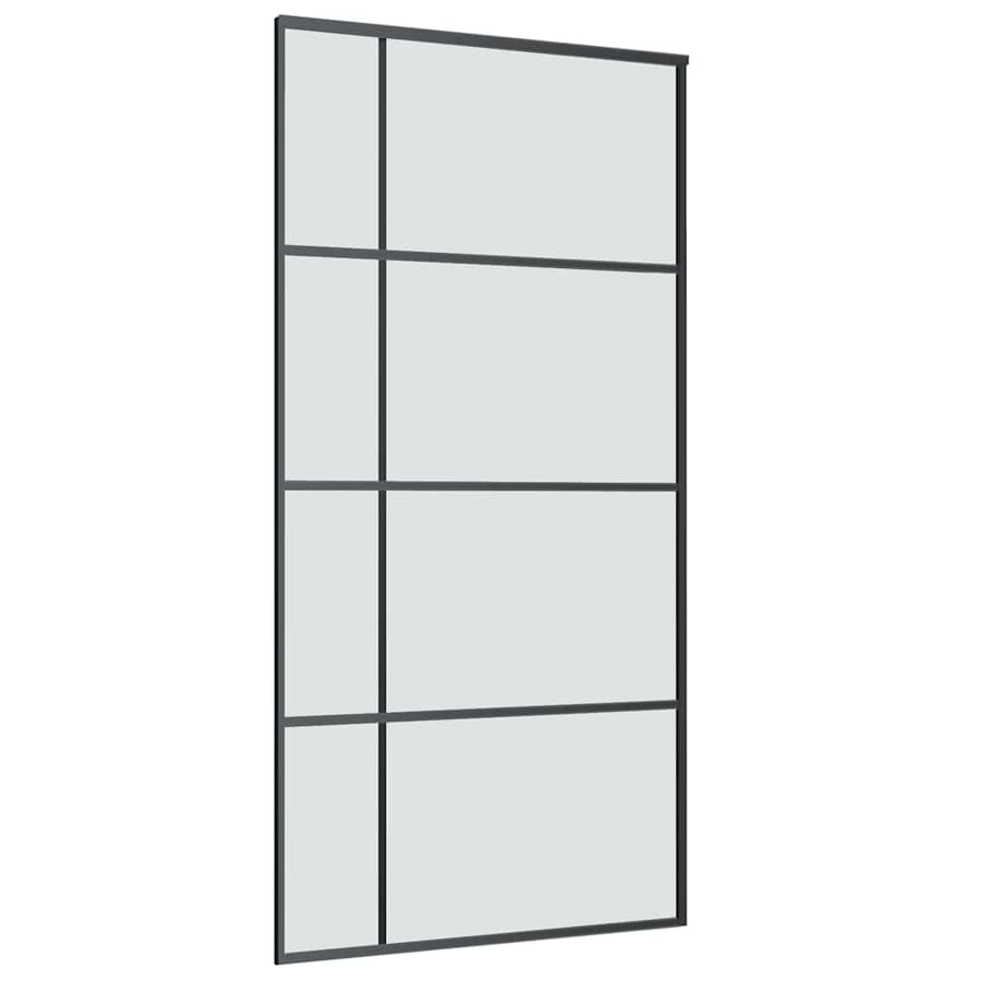Schuifdeur met beslag 102,5x205 cm ESG-glas en aluminium