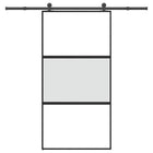 Schuifdeur met beslag 102,5x205 cm glas aluminium