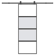 Schuifdeur 76x205 cm gehard glas aluminium