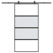 Schuifdeur 102,5x205 cm gehard glas aluminium