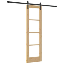 Schuifdeur Orkdal Natuurlijk En Zwart 61 X 198,5 Cm