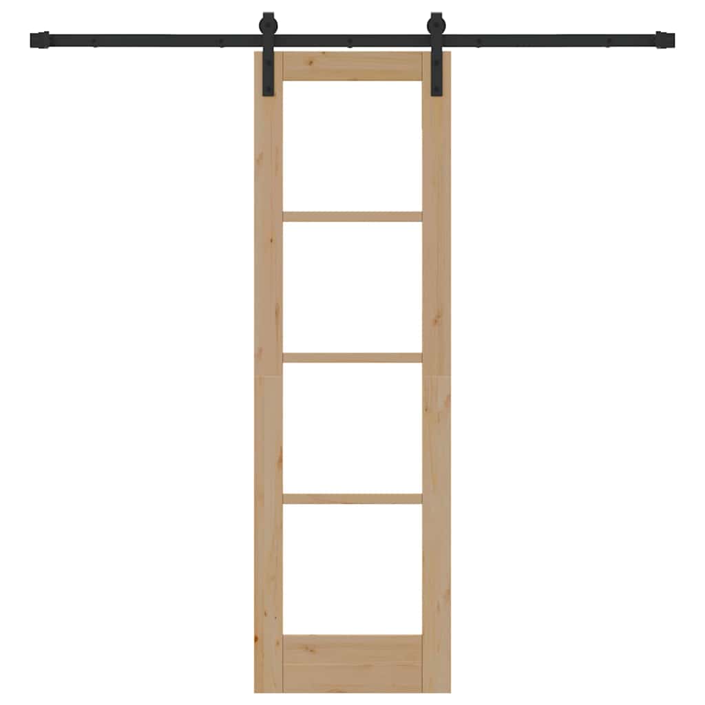 Schuifdeur Orkdal Natuurlijk En Zwart 61 X 198,5 Cm
