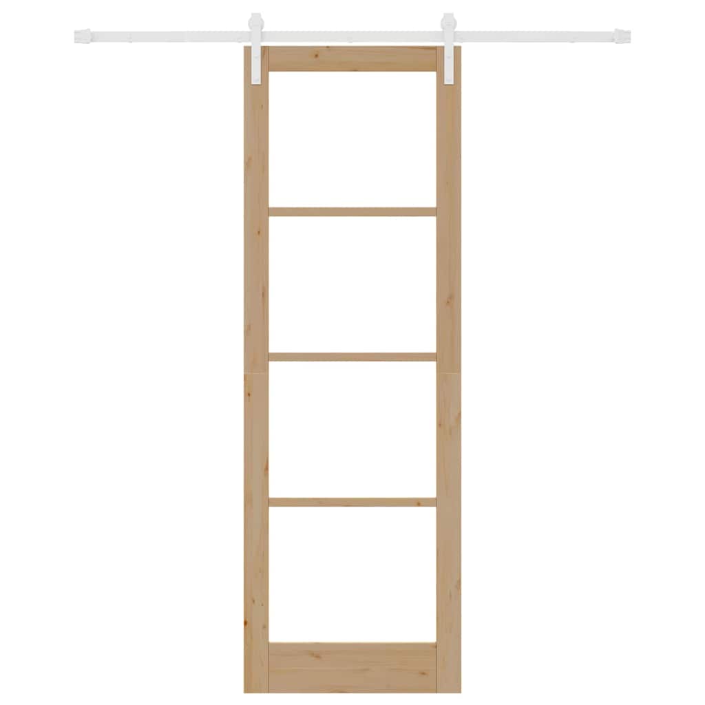 Schuifdeur Bruin 78 x 232 cm Massief grenenhout