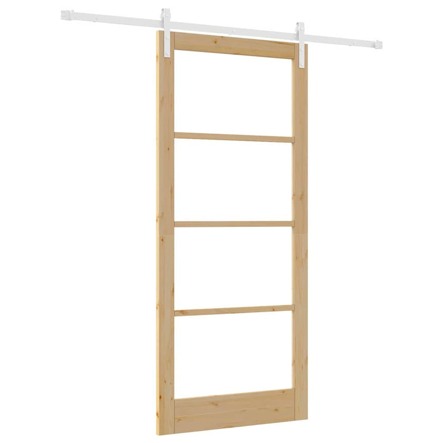 Binnen Deur Orkdal Naturel Massief Grenenhout 93 x 211 cm