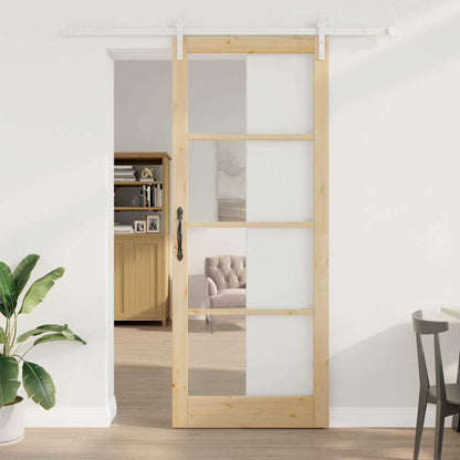 Binnen Deur Orkdal Bruin Natuurlijk En Wit 93 x 232 cm