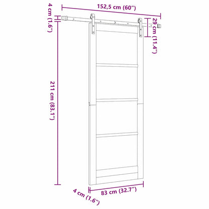 Schuifdeur Anders Orkdal 83 x 211 cm
