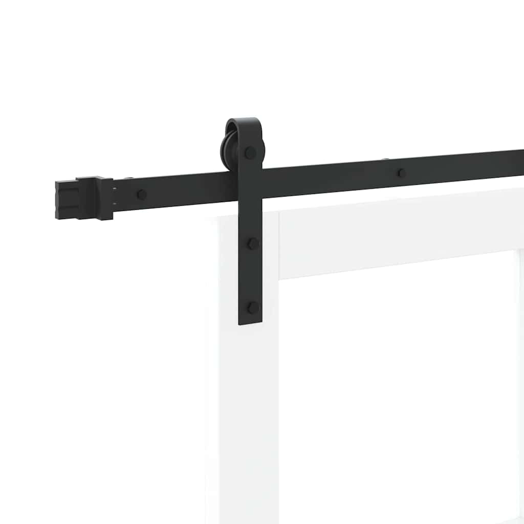 Schuifdeur ORKDAL Wit 73,5 x 211 cm Massief grenenhout en glas