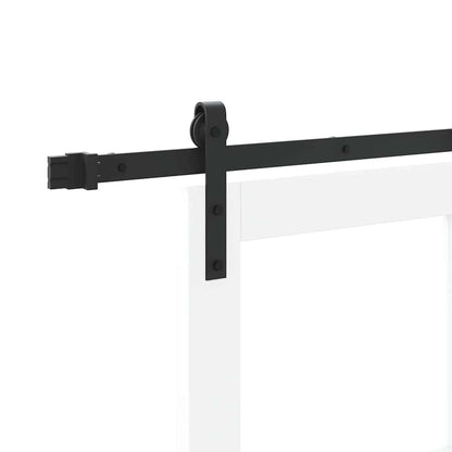Schuifdeur ORKDAL Wit 73,5 x 211 cm Massief grenenhout en glas