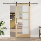 Schuifdeur 93 x 211 cm bruin