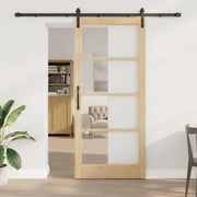Schuifdeur 93 x 211 cm bruin