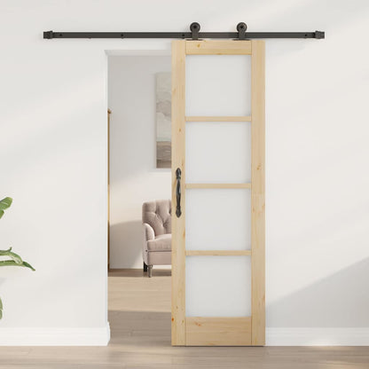 Schuifdeur Orkdal Natuurlijk En Zwart 61 X 198,5 Cm
