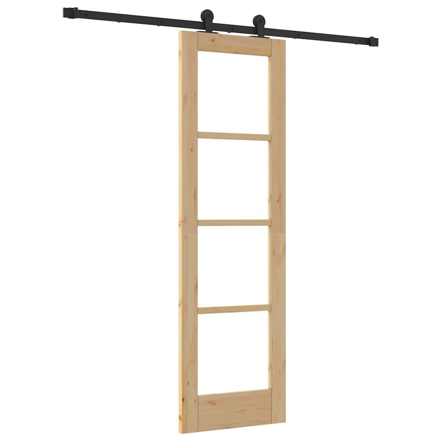 Schuifdeur Orkdal Natuurlijk En Zwart 61 X 198,5 Cm