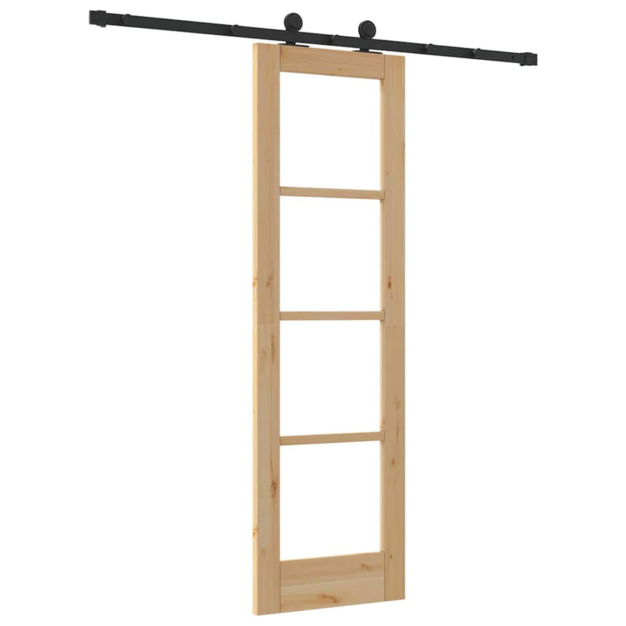 Schuifdeur Orkdal Natuurlijk En Zwart 61 X 198,5 Cm