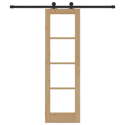 Schuifdeur Orkdal Natuurlijk En Zwart 61 X 198,5 Cm