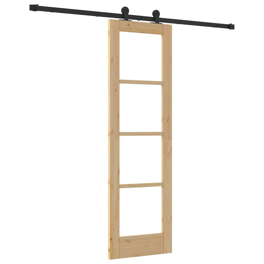 Schuifdeur Orkdal Natuurlijk En Zwart 61 X 198,5 Cm