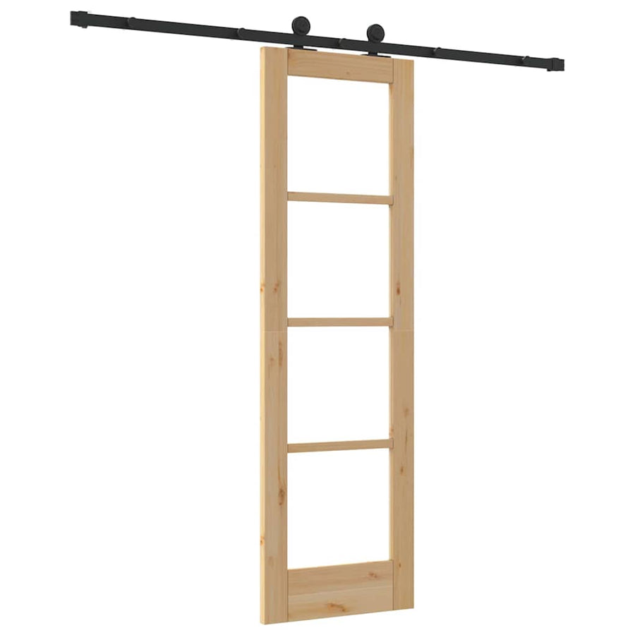 Schuifdeur Orkdal Natuurlijk En Zwart 61 X 198,5 Cm