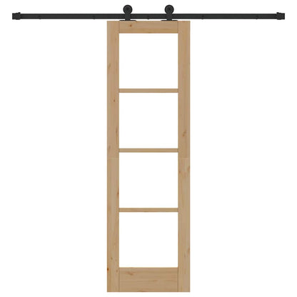 Schuifdeur Orkdal Natuurlijk En Zwart 61 X 198,5 Cm