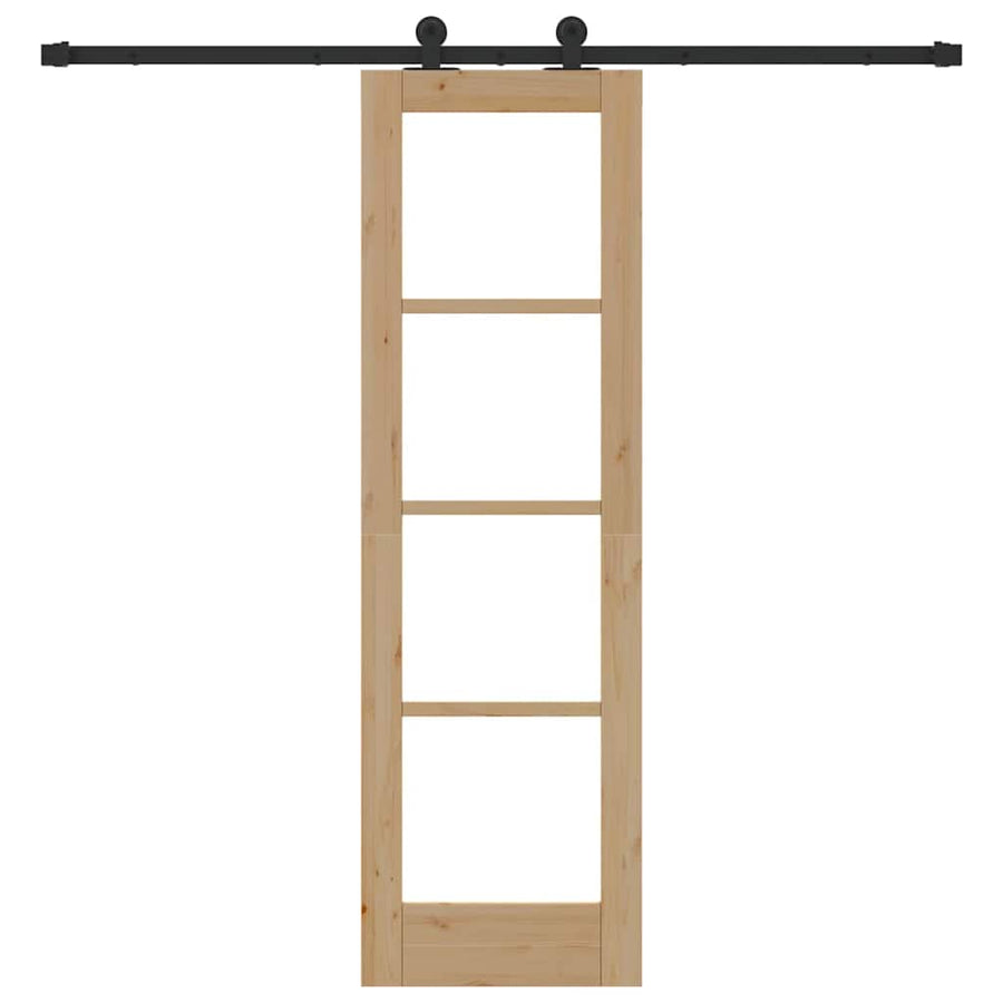 Schuifdeur Orkdal Natuurlijk En Zwart 61 X 198,5 Cm