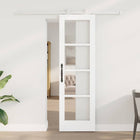 Schuifdeur Orkdal 61x198.5 cm hout metaal wit