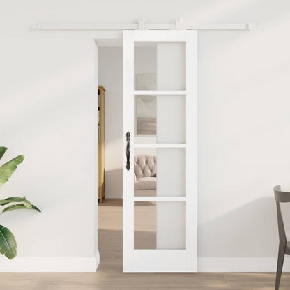 Schuifdeur Orkdal Hout En Metaal Wit 61 x 198,5 cm