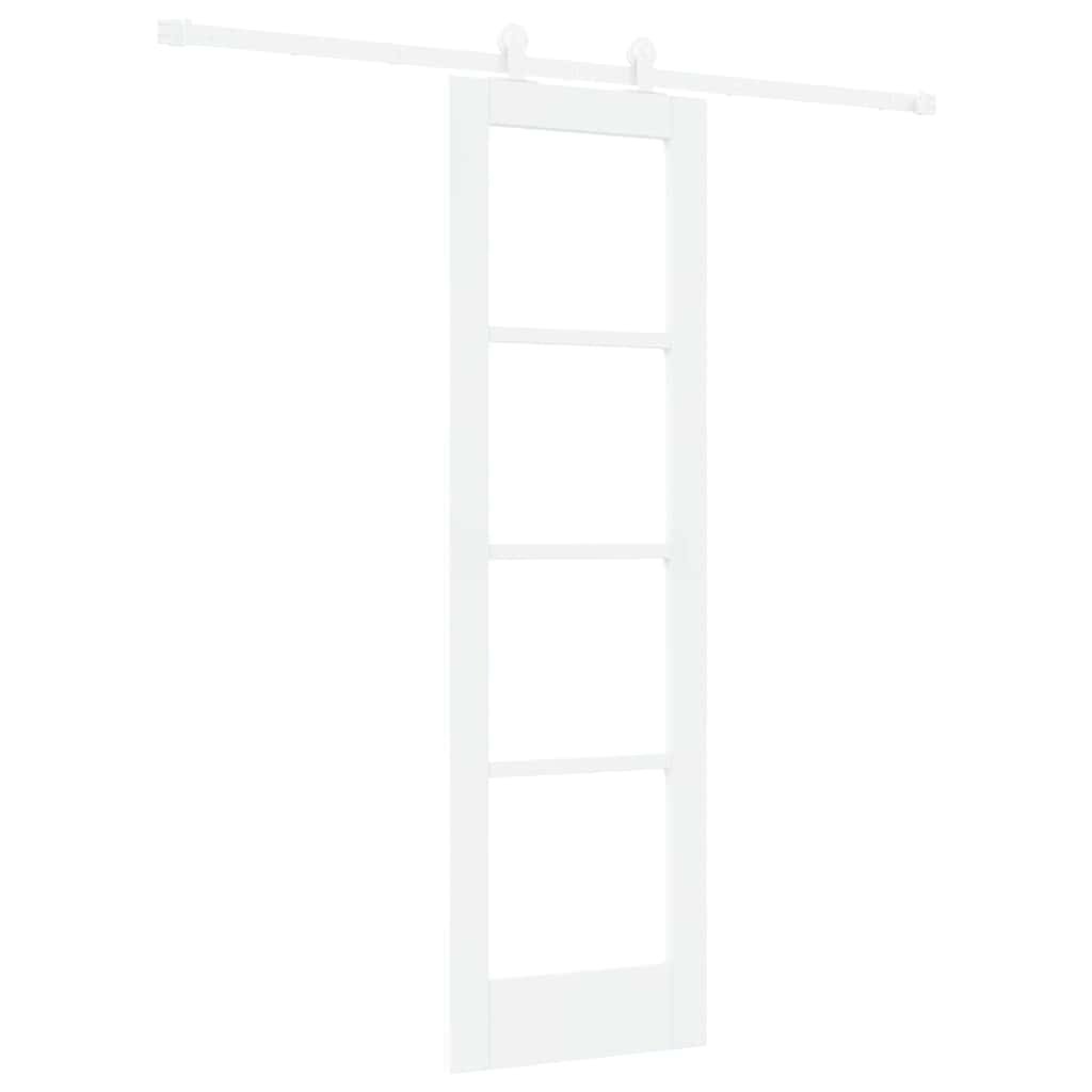 Schuifdeur Orkdal Hout En Metaal Wit 61 x 198,5 cm