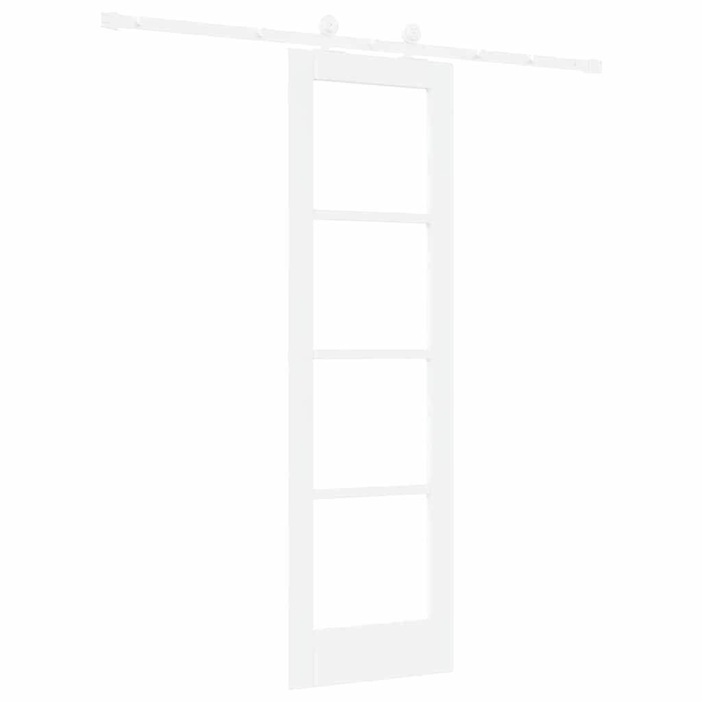 Schuifdeur Orkdal Hout En Metaal Wit 61 x 198,5 cm