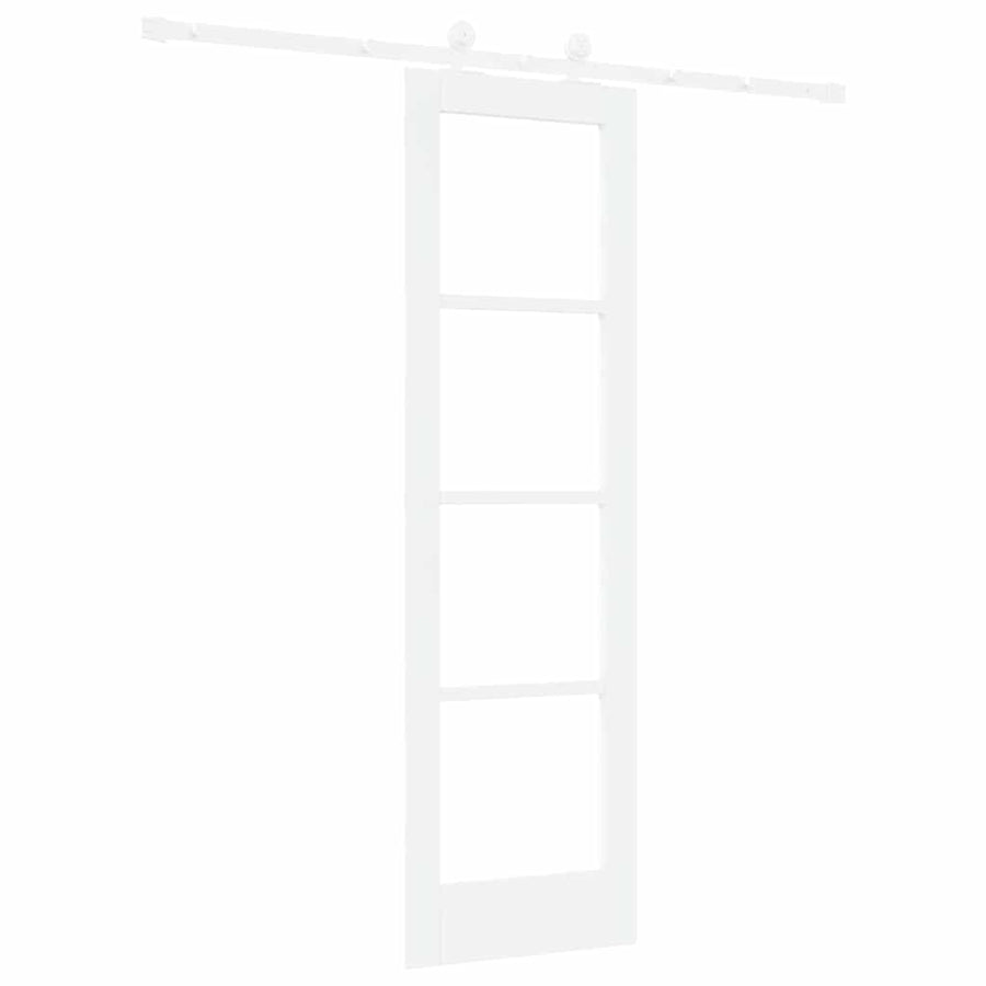 Schuifdeur Orkdal Hout En Metaal Wit 61 x 198,5 cm
