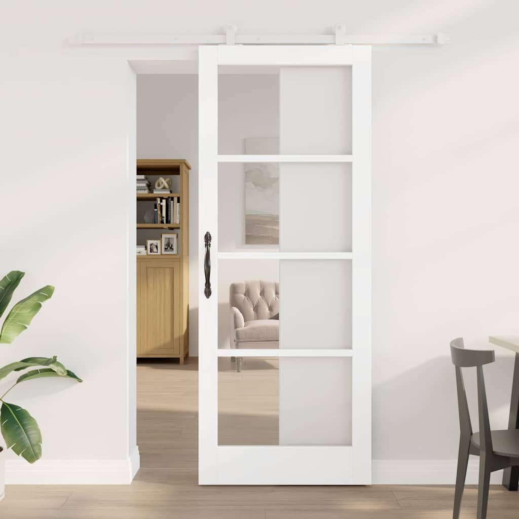 Schuifdeur Orkdal Hout En Metaal Wit 83 x 211 cm